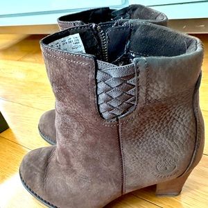 Brown Heeled Boots Timberland Earthkeepers in 6.5